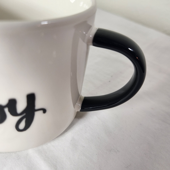 Threshold White and Black 'Hubby' Mug Cup - Picture 3 of 5